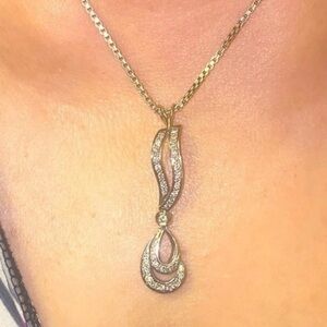 14kt white gold diamond pendant.Natural earth brilliant diamonds
PENDANT ONLY